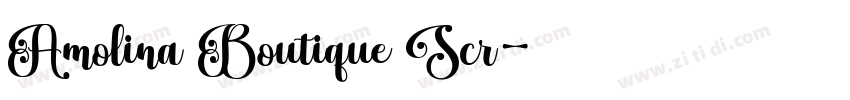 Amolina Boutique Scr字体转换